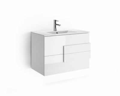 Cronos hoogglans wit - hoogglans wit greep